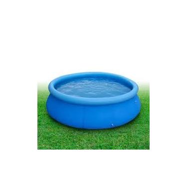 Imagem de Piscina Inflável De Plástico Redonda Portátil Compacta 2490 Litros Com Borda No Quintal Para Adulto Criança Infantil