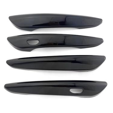 Imagem de Dakitita Acabamento da tampa da maçaneta da porta externa para Mazda 3 CX-30 CX-50 CX30 CX50 2020-2024 acessórios decoração (preto brilhante)
