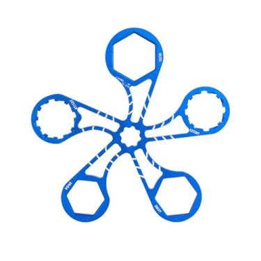 Imagem de HOUSON Ferramenta de garfo dianteiro de bicicleta, ferramenta de reparo, chave de soquete de remoção de tampa superior, chave de garfo de suspensão para bicicletas de montanha - 8T/12T/24-32 mm para