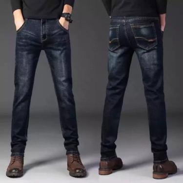 Imagem de Calça Jeans Resistente Moderna Slim Fit - Preston, Preto, 44