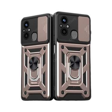 Imagem de Capa de Armadura Anti-Choque com Suporte para Xiaomi Redmi 12C/13C/10C