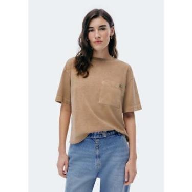 Imagem de Blusa Hering Box Estonada Com Bolso Feminina-Feminino