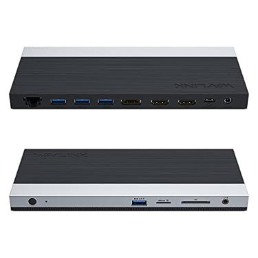 Imagem de WAVLINK USB C Docking Station with 130W Charger, Triple Display USB Type C Dock, USB-C Hub Adapter 100W PD Charging for Laptop, Dual HDMI, DisplayPort, Ethernet, 4 USB3.0, SD/TF Card Slot