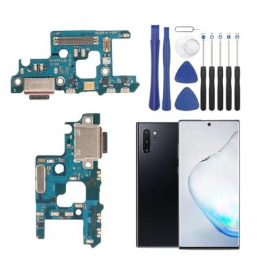 Imagem de Substituição da porta de carregamento YHX-US para Samsung Galaxy Note 10 Plus USB Dock Connector Cabo flexível de substituição para Samsung Galaxy Note 10 Plus N976U com chaves de fenda