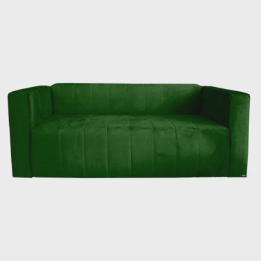 Imagem de Namoradeira oregon 1.60M suede verde - pronta entrega / sofá - salão - TV - chesterfield