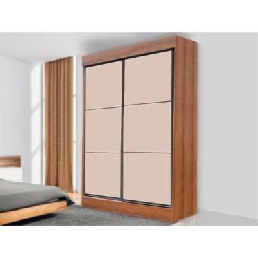 Imagem de Roupeiro San Diego Solteiro 1,57 Mel/Off White Rud Rack