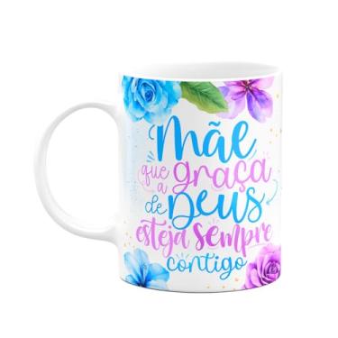 Imagem de JPS INFO, Caneca Floral M?es - M?e, que a gra?a de Deus esteja contigo