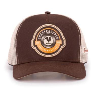 Imagem de Boné Trucker Telinha Atrevidu's Country ShareCropper, Café, Off, White