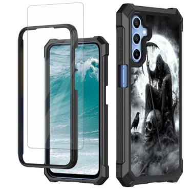 Imagem de Capa para celular Samsung Galaxy A16 5G de 6,7 polegadas com protetor de tela de vidro temperado de camada dupla macia TPU rígido PC bumper capa protetora resistente à prova de choque para Samsung A16