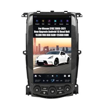 Imagem de AUCARAUTO AuCar 2025 Unidade principal de rádio automotivo Android 13 para Nissan 370Z 2009-2021, tela estilo T de 13,6 polegadas, reprodutor de vídeo estéreo multimídia para carro, navegação GPS, 8