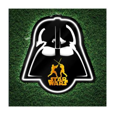 Imagem de Painel Neon Led Star Wars Darth Vader Letreiro Decoração Luz - Bloom