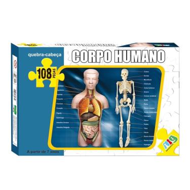Imagem de Quebra-cabeça - Corpo Humano - 108 Peças - Nig