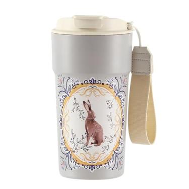 Imagem de Xícara de café de aço inoxidável 304 de 500 ml, 304ss, caneca de café Tritan, copo de café de aço inoxidável isolado, copo de café gelado reutilizável, caneca de viagem de café quente com canudo