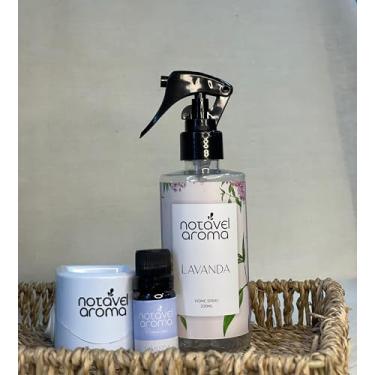 Imagem de Kit Home Spray Aromatizador Difusor Eletrico Essencia Concentrada 10ml (BRANCO, LAVANDA)