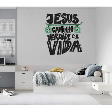 Imagem de Adesivo De Parede Jesus É O Caminho - Lojinha Da Luc Adesivos