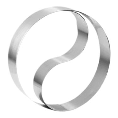 Imagem de KiBcsLic Anel de cozimento para salada, sobremesa, cortador de biscoitos, ferramenta de cozimento, assadeira multiuso, aço inoxidável, redondo, antiaderente, 8cmx3cm