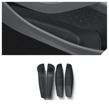 Imagem de STAMOO Organizador de bandeja de porta para Tesla 2025 Model Y Juniper Launch TPE Insert Storage Pocket Door Side Storage Box Accessories 4PCS