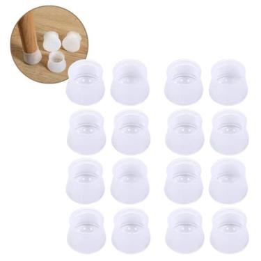 Imagem de 16 Un Protetor De Pé Cadeiras Mesas Móveis Apoios Silicone - Protetor 