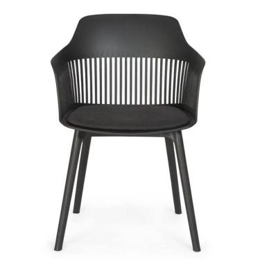 Imagem de Cadeira Montreal Em Polipropileno, Assento Estofado Revest. Pu