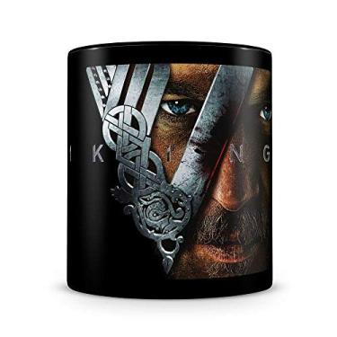 Imagem de Caneca Vikings Ragnar (100% Preta)