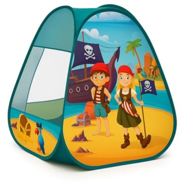 Imagem de Barraca Infantil Tema Piratas Cabaninha Para Crianças 86x75x75cm