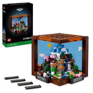 Imagem de LEGO Minecraft mesa de trabalho - Maquete para adultos com 8 personagens Inc. Steve, Alex e Criaturas - Decoração Gamer - Presente para homens e mulheres fãs de videojogo 21265