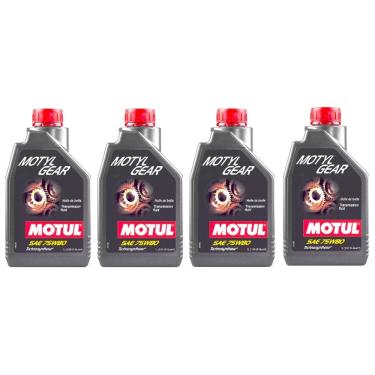 Imagem de 4L Óleos Lubrificante Câmbios Manuais Motul Motyl Gear 75w80 KIT MANUTENÇÃO TRANSMISSAO