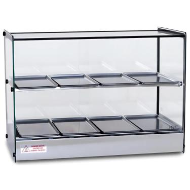 Imagem de Estufa Salgados Quente Dupla 8 Bandejas Com Termostato Aço Inox EVR Tita