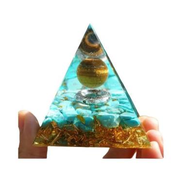 Imagem de Pirâmide De Orgonita De Ametista, Gerador De Energia De Cristal De Cur