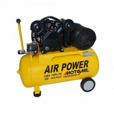 Imagem de Compressor Air Power Motomil CMV-10PL/50A - Monofásico, 110V