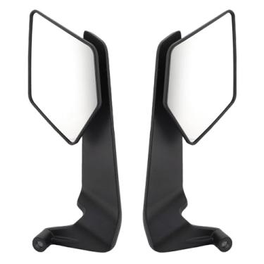 Imagem de Diydeg Motocicleta Wind Wing Lateral Espelhos Traseiros de Alumínio Alumínio Ajustável 360 ° Rotativo Espelhos de Vista Traseira Substituição para Z650 Z900 Z1000 Z H2 1000