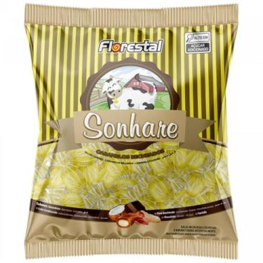 Imagem de Bala de Caramelo Recheada Leite Condensado 500g Sonhare Florestal