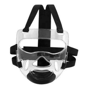 Imagem de simhoa Capa protetora para máscara de taekwondo para crianças e adultos, protetor facial transparente e espessante para treinamento de kickboxing esportes de, S