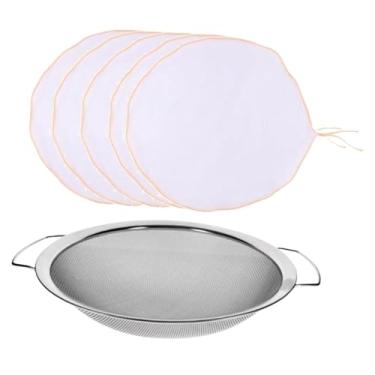 Imagem de IEUDNS Filtro de tinta, tela de malha fina de aço inoxidável, fácil de limpar, ferramenta de filtro de pulverização sem ar, de funil de tinta para óleo