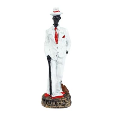 Imagem de Imagem Iemanjá Iansã Oxalá obaluaê Exu pomba gira orixás diversos modelos resina 15 cm (Zé Pilintra)