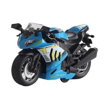 Imagem de Modelo De Brinquedo De Motocicleta Kawasaki Em Escala 1:12 Com Som, Lu