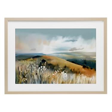 Imagem de Stupell Industries Impressão emoldurada Coastal Expressions Landscape Birch Under Glass por Elara Yasna, 14 x 20