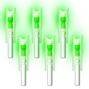 Imagem de 6 peças de pinos iluminados para parafusos de besta com diâmetro de 7,62 mm, chave de fenda incluída (verde)