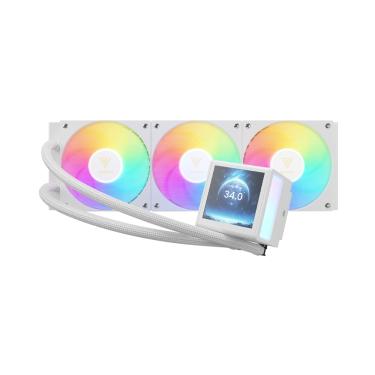 Imagem de Water Cooler Gamdias Chione P5-360 RGB Tela IPS LCD Branco