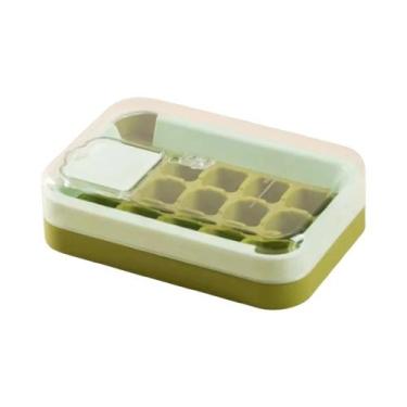 Imagem de Forma De Gelo De Grande Capacidade Em Plástico Alimentício Com Tampa P