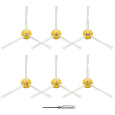 Imagem de Soniicmomo Pacote com 6 escovas laterais de substituição para iRobot Roomba série 600/700/800/900 compatível com 960 980 880 890 770 780 650 690 acessórios de escovas de varredura de bordas