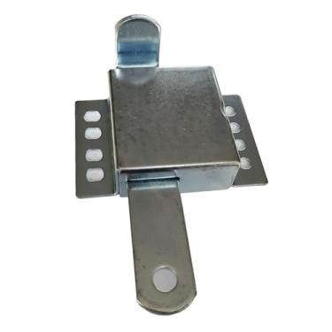 Imagem de Baoblaze Fechadura lateral para porta de garagem, trava interna, ferro galvanizado, ferragens, alta resistência, resistente, fácil de instalar, trava de, Civil