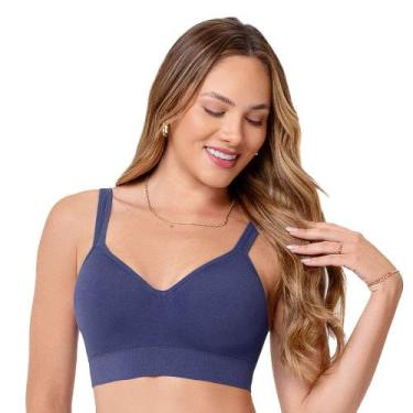 Imagem de Sutiã Comfort Duplo Alças Largas Reguláveis com Bojo sem Costura Mirti