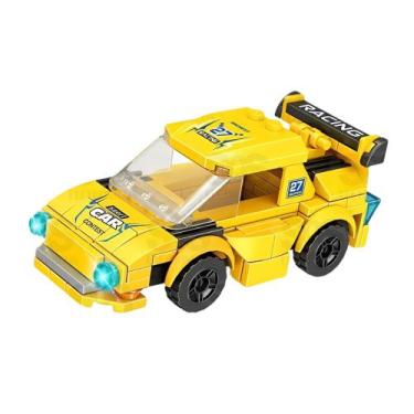 Imagem de Carrinho Blocos de Montar Sport Car Educativo Estimula Coordenação Mod