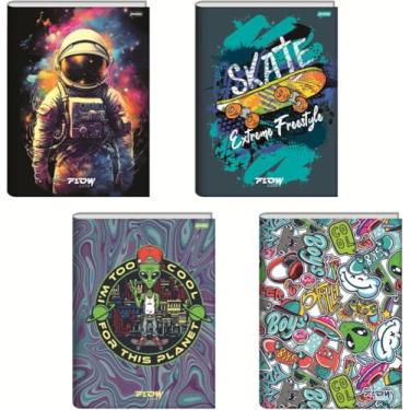 Imagem de Caderno Brochura Universitário Capa Dura 60Fls 10/Pt Flow Fsc