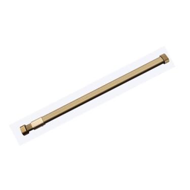 Imagem de Cabide para guarda-roupas ajustável em liga de alumínio, haste grossa para cabide de roupas com flange de trilho, dourado, 42,65 cm