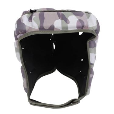 Imagem de Mingzhe Rugby Capacete Protetor Respirável Eva -de -chapéu para Jogadores de Futebol (Camuflagem)
