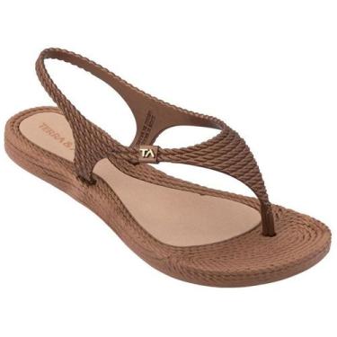 Imagem de Sandália feminina Terra & Água Original 260600, Bronze, Caramelo, 37
