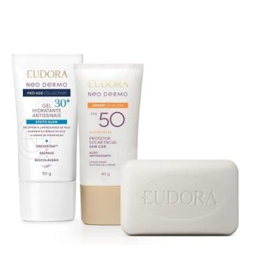 Imagem de Combo Neo Dermo Pro Age Collection: Sabonete Facial 80g + Hidratante Facial 50g + Protetor Solar 40g