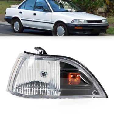 Imagem de YAENSYB Luz de canto frontal para Toyota Corolla AE90 E90 1989-1992 Lâmpada de condução diurna esquerda